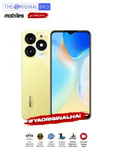 Itel A70 | 4GB RAM | 128GB Storage | PTA Approved | 12 Months Warranty | Gold | The Original Bro Mobiles - TOB23